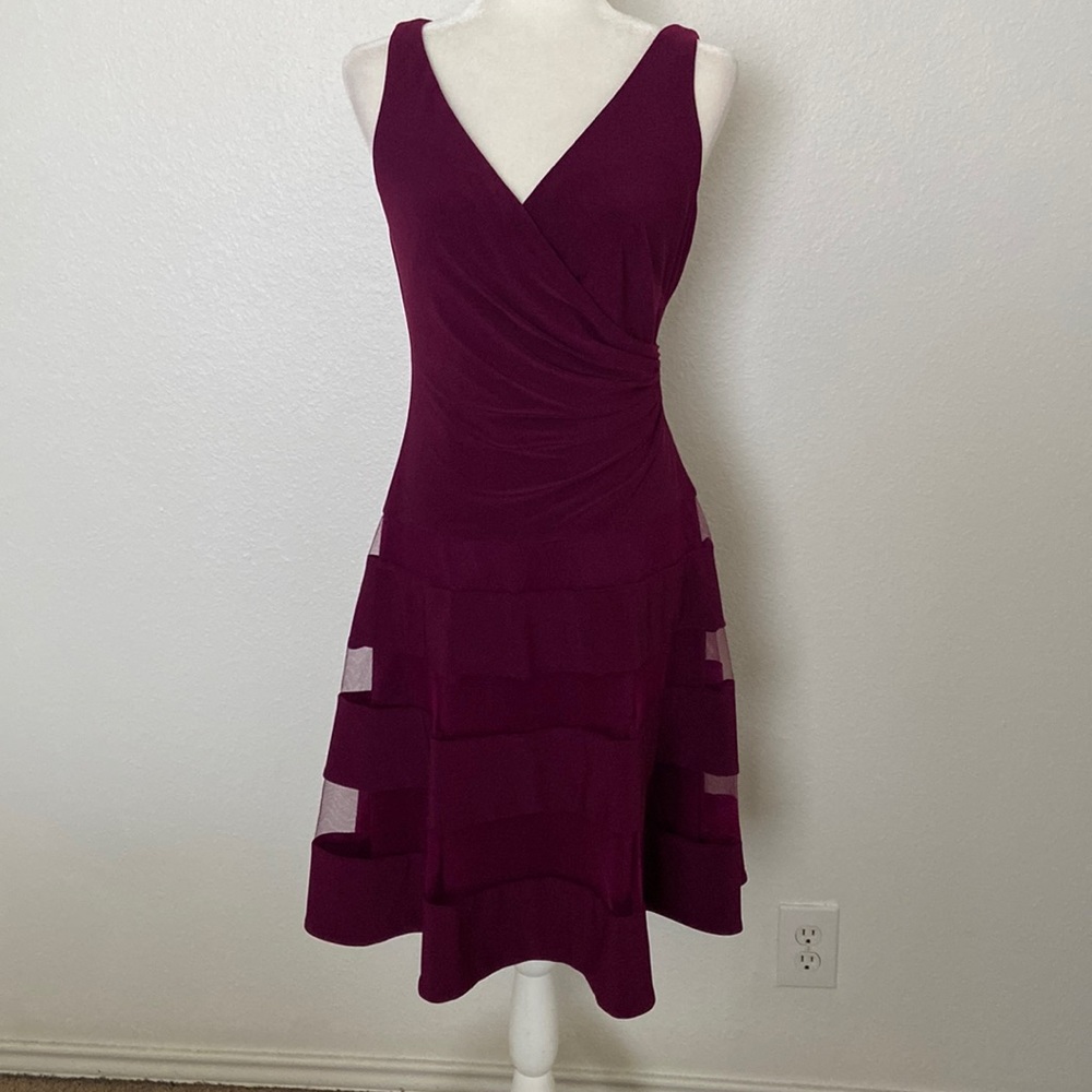 LAUREN Ralph Lauren maroon dress